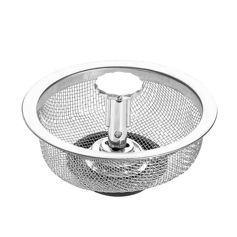 YESPERY Stainless Steel Kitchen Sink Strainer with Handle Sewer Strainer Sink Drain Anti-Clog Catcher