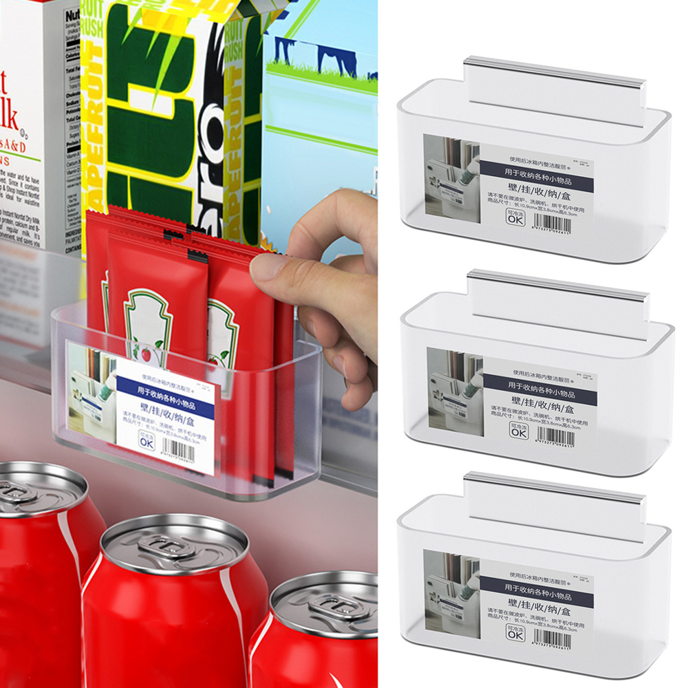 Tủ lạnh cửa bên lưu trữ hộp thực phẩm rau quả trứng tươi Túi đựng đồ có quai xách hộ gia đình hộp đựng tủ lạnh nhà bếp