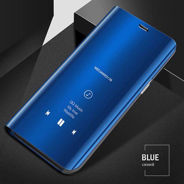 Nesaeus☑▨ ốp lật tráng gương cho samsung galaxy s10 plus s9 s8 s10 5g s10e ốp đứng điện thoại trên sumsung s 10 9 8 s9plus s10plus s8plus coque