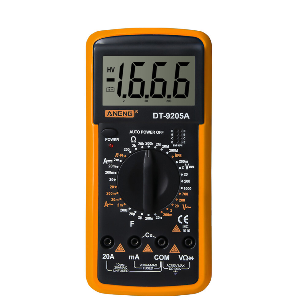【ANENG】ANENG DT-9205A Vôn Kế Kỹ Thuật Số Đồng Hồ Đo Điện Áp Máy Đo Điện Trở