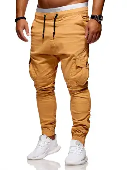 orange army cargo pants