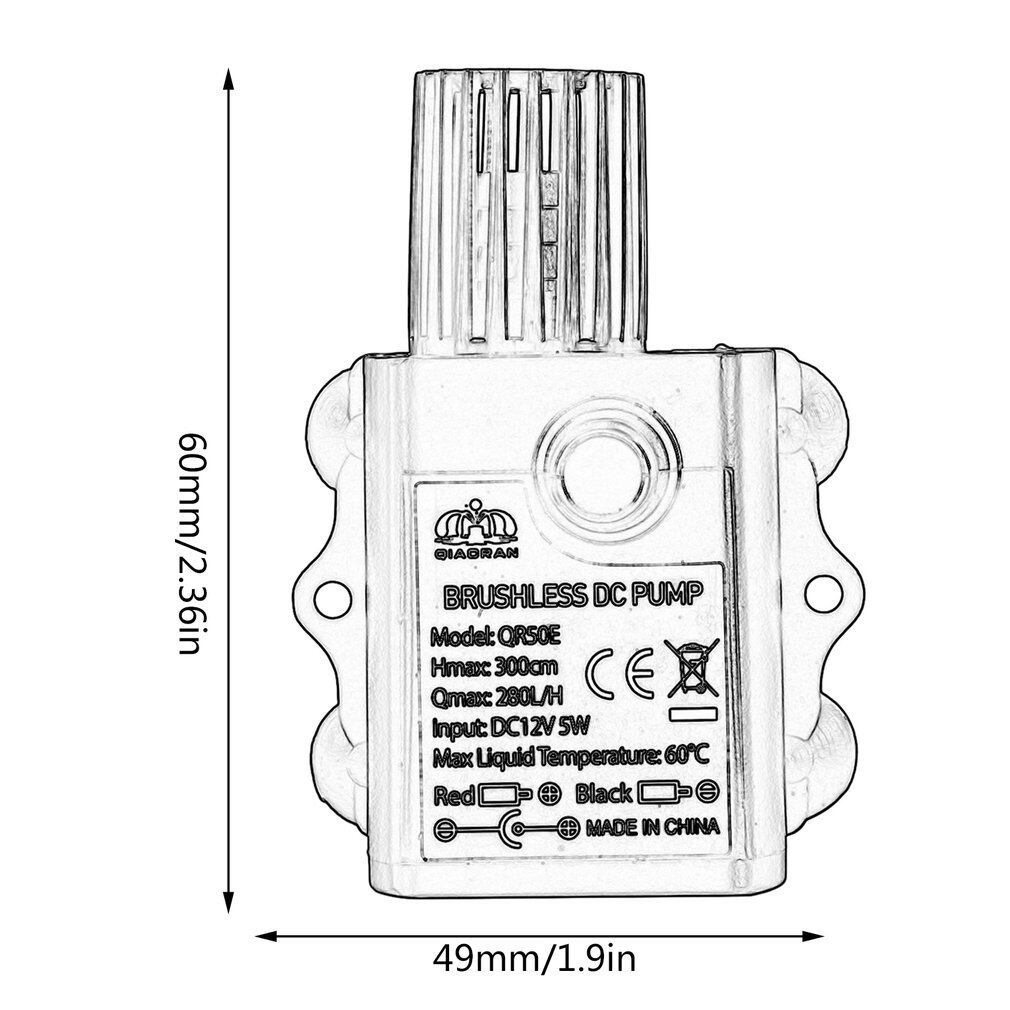 Máy bơm nước mini 12V không chổi than 5W