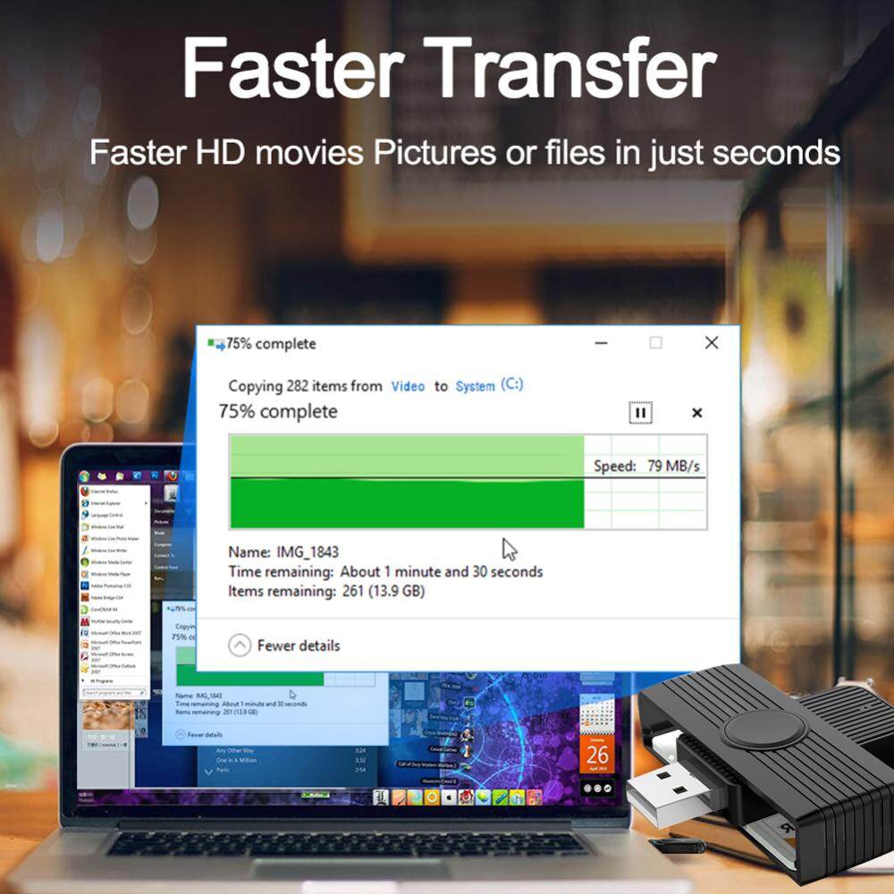 2021 Electronic Connector Adapter PC Computer CR318 USB Smart Card Reader for Bank Card SIM ID