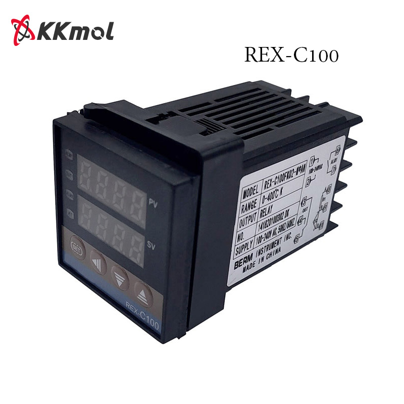 REX-C100 Mới Bộ Điều Khiển Nhiệt Độ Thông Minh PID Bộ Điều Nhiệt Đa Năng Loại K REX C100 Đầu Ra Rơ Le SSR