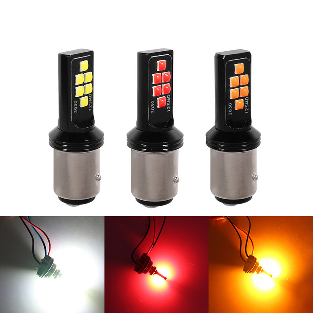 Janedream T20 Car 1156 1157 LED Bulbs 12 Led BA15S Lamp 7440 7443 For Turn Signal Light Tail Brake Light Motorcycle
