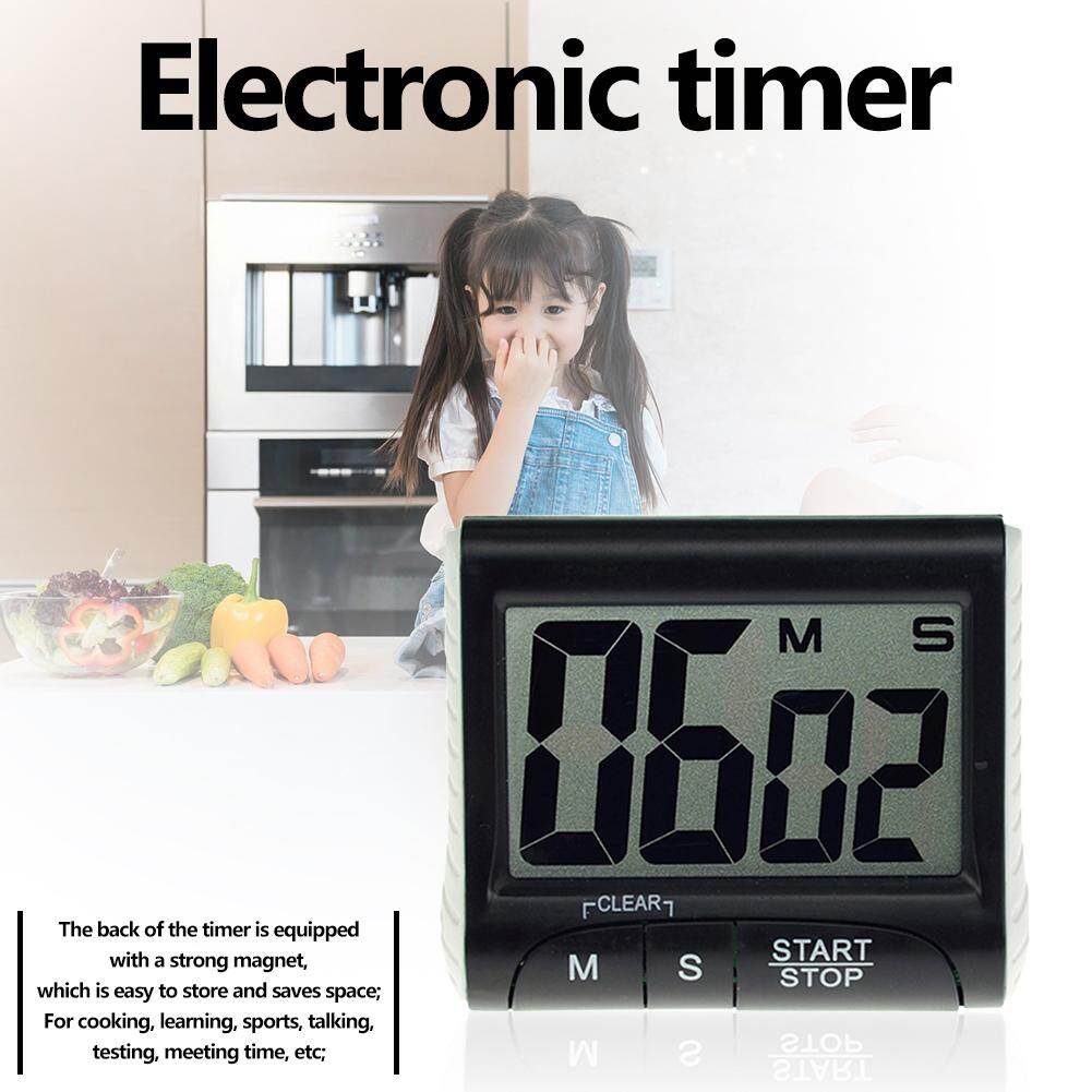 【Winnereco】Đồng Hồ Bấm Giờ Nhà Bếp Kỹ Thuật Số LCD Đồng Hồ Nam Châm Báo Thức Đếm Ngược Nấu Ăn