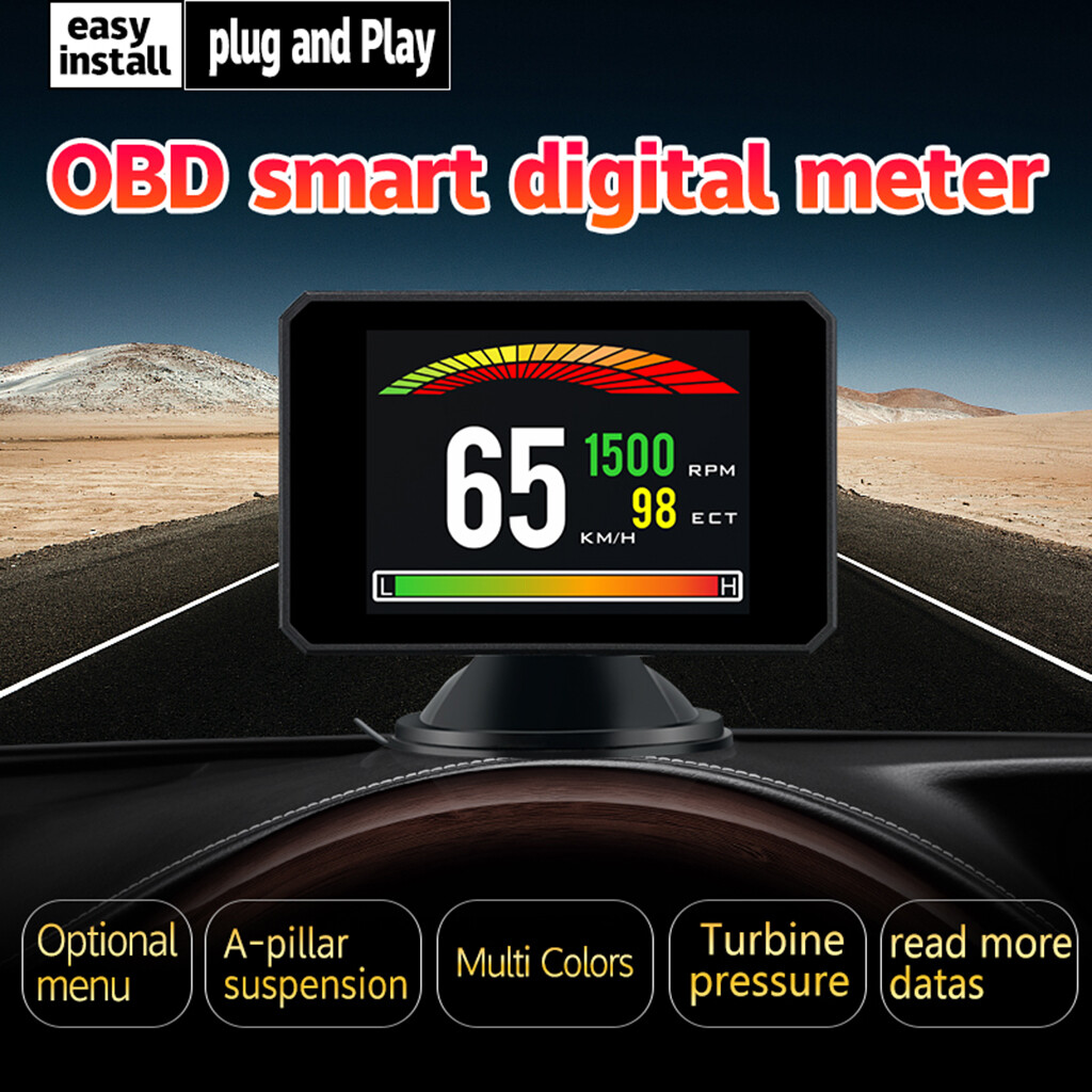 Ccgood p16 obd hud head up digital car speed on-board computer obd2 speedometer