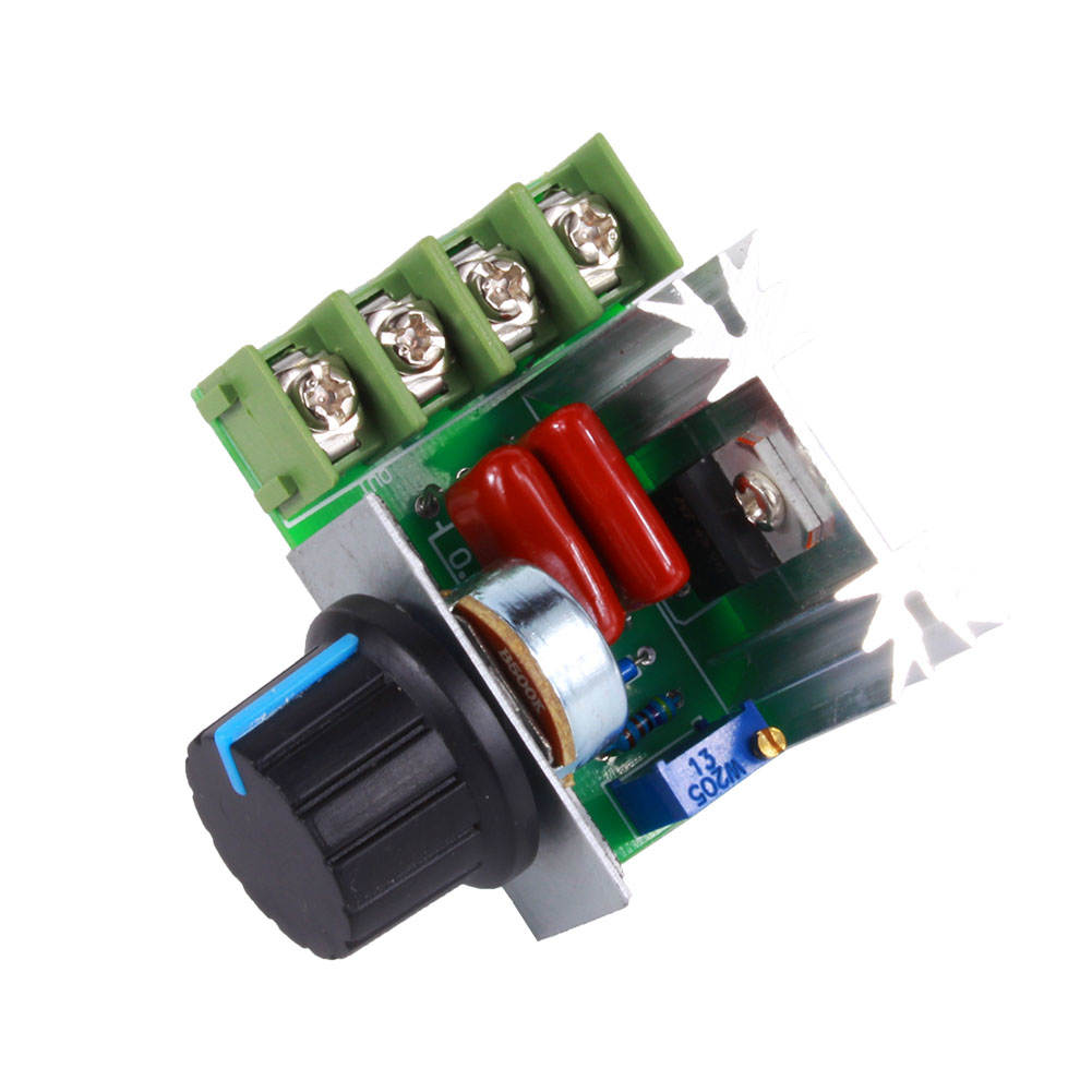 Bộ điều khiển tốc độ động cơ 2000W AC 50-220V 25A Bộ điều chỉnh tốc độ động cơ điều chỉnh điện áp