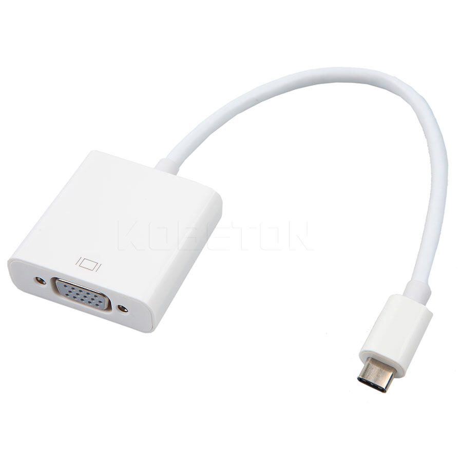 Kebidumei type c to vga adapter usb c to vga adapter cable usb 3.1 to vga connector adaptor hd 1080p for computer