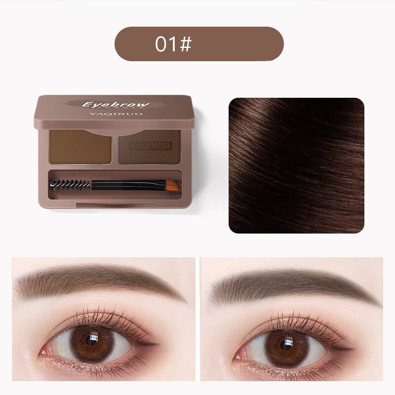 Double Color Eyebrow Powder Professional Makeup Palette Eyebrow Stamp Eye Brow Enhancers Eye Brows Shadow Make Up