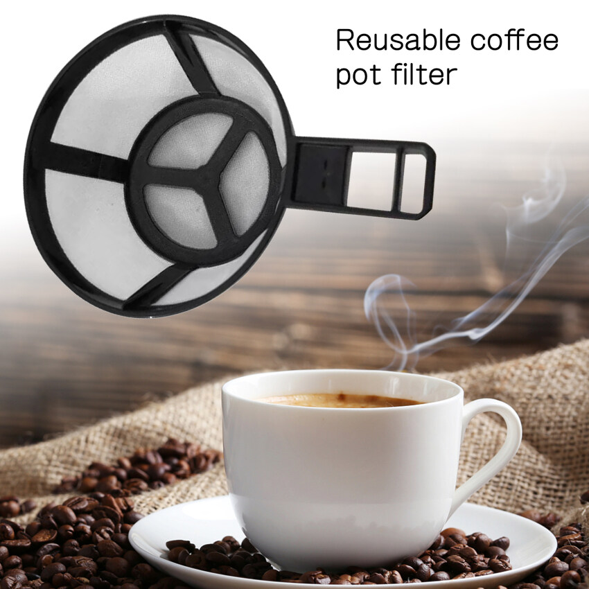 Reusable Coffee Pot Filter Holder Dripper Mesh Basket with Handle