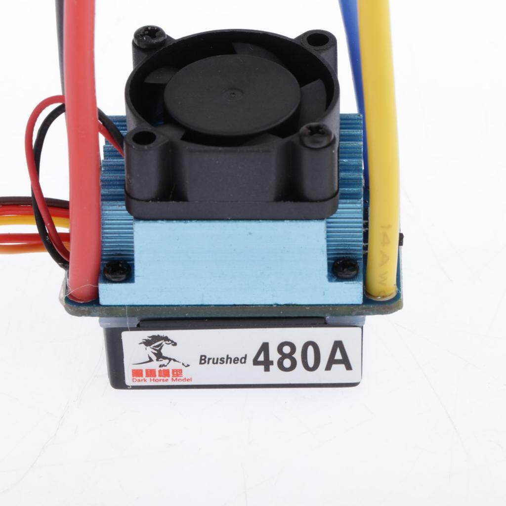 Miusue 480A Speed Controller Waterproof Brushed ESC for 540/550/775 Motor