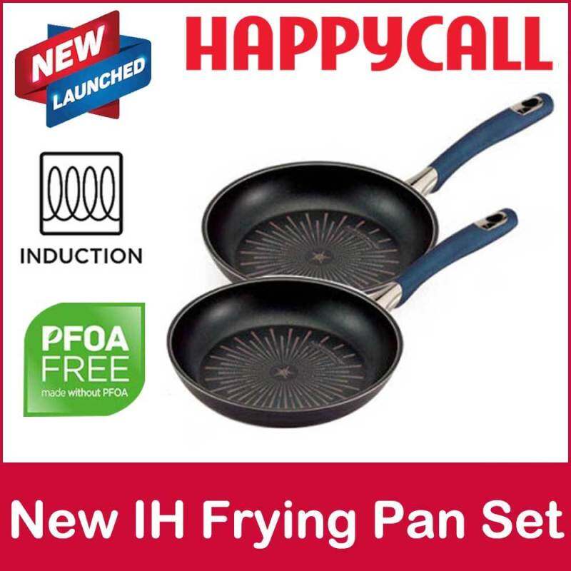 HappyCall 24 Fry + 28 Fry Classic Titanium Induction IH Frying Wok Pan Set Singapore