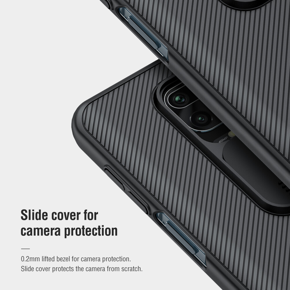 Nillkin Camshield Ốp PC Cho Xiaomi Redmi Note 9 Pro 4g Và Note 9 Pro Max Và Note 9S Trượt Camera Bảo Vệ Quyền Riêng Tư Ốp Lưng