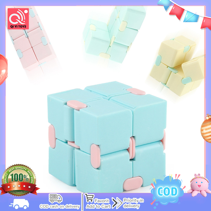 2x2 Magic Cube Pocket Flip Infinite Speed Cube Decompression Educational Toys For Children Birthday Gifts