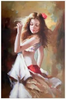 Lukisan Ruang Tamu Dekorasi Dinding Modern Cantik Wanita Telanjang Seksi Menari Dengan Rok Putih Terbang Lukisan Minyak Di Atas Kanvas Hd Cetak Lukisan Poster Dekorasi Rumah Tanpa Bingkai Lazada Indonesia