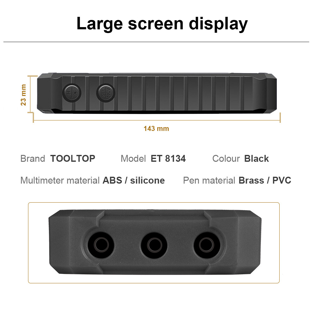 Smart Sensor Đồng Hồ Vạn Năng Màn Hình LCD Độ Nét Cao 4.7 Inch Tiện Dụng Đồng Hồ Vạn Năng Đa Năng Đo Điện Áp Dòng Điện Xoay Chiều Dòng Điện Áp Dòng Điện Một Chiều Chức Năng Đèn Nền