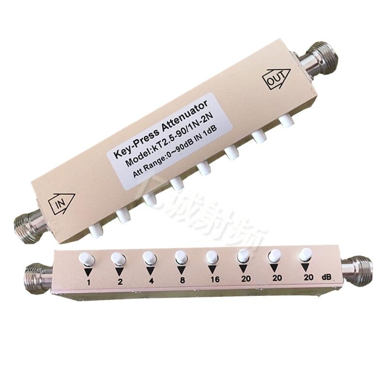 10W N Adjustable Key-Press Attenuator Step-Adjustable RF Attenuator 2.5GHz 0-30dB 