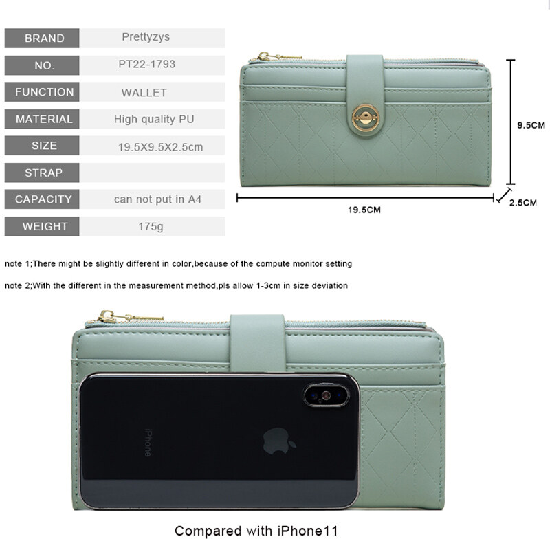 Women Wallet Long Thin Purse for Woman Card Holder Female