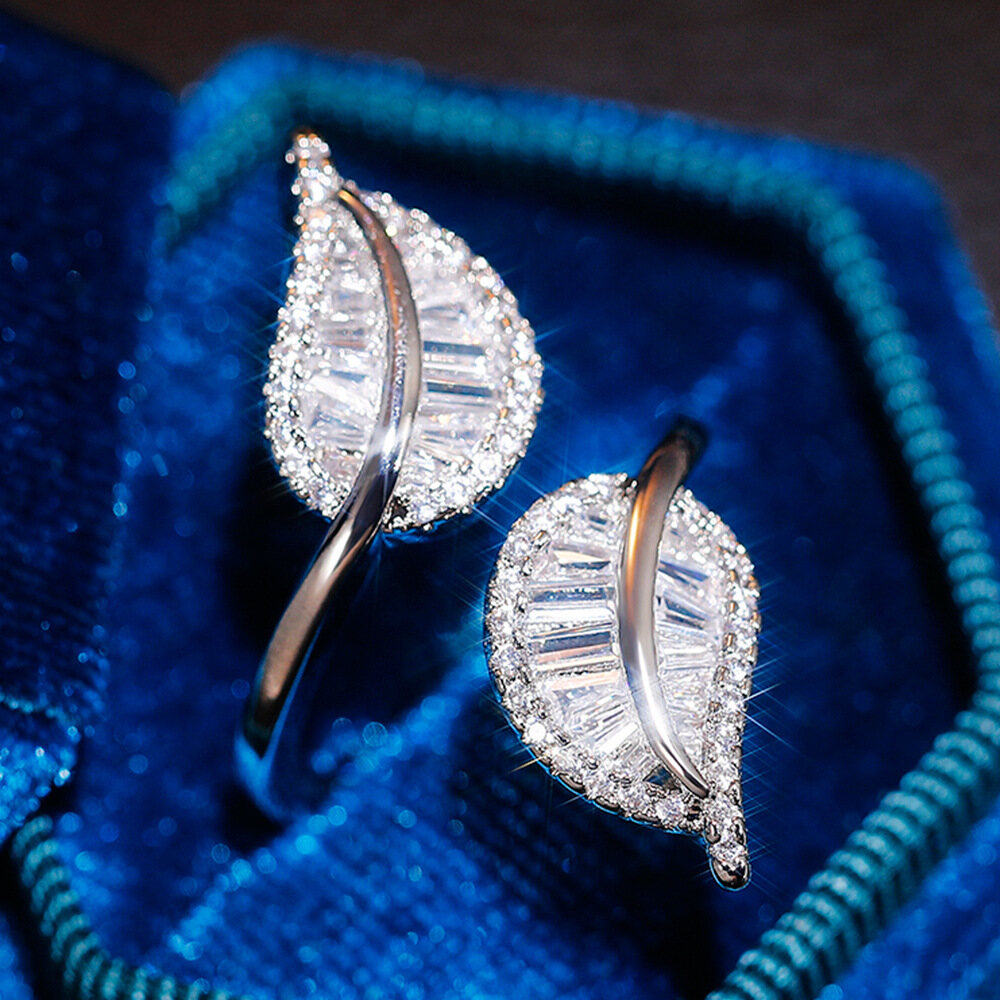 Open Ring Women's Micro Set Zircon Super Sparkling Exquisite Jewelry