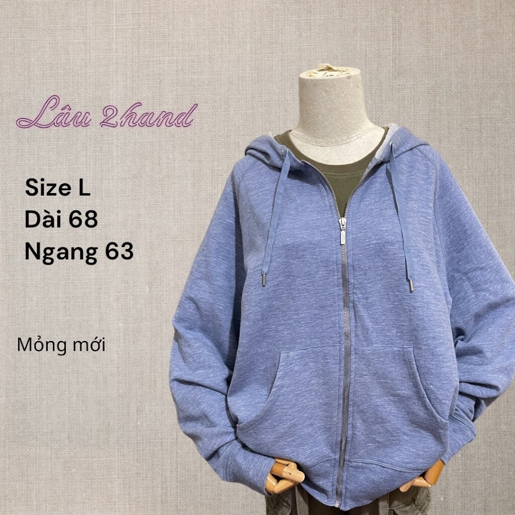 Áo hoodie mỹ 2hand áo nỉ có mũ bigsize unisex khoác zip hoodie zip