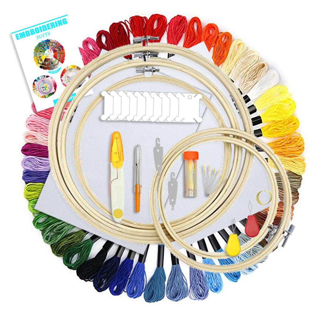 Thread Embroidery Knitting Floss Frame Kit Sewing Tool Cross Stitch ...