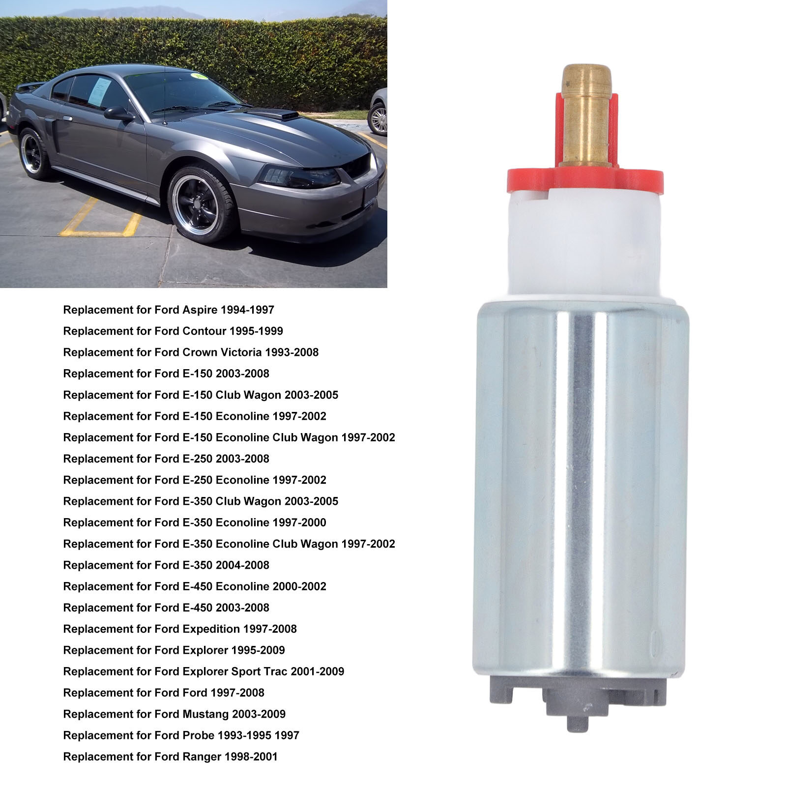 Gas Fuel Pump Electric Fuel Pump Safe Stable for Vehicle