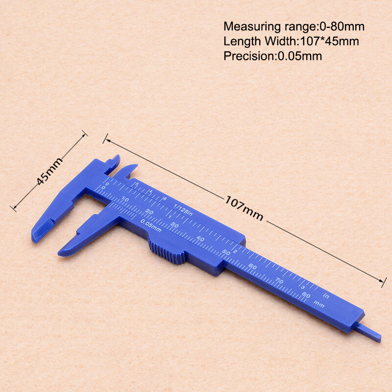 Family Flower Flash Sale Double Rule Scale Plastic Vernier Caliper Measuring Student Mini Tool Ruler