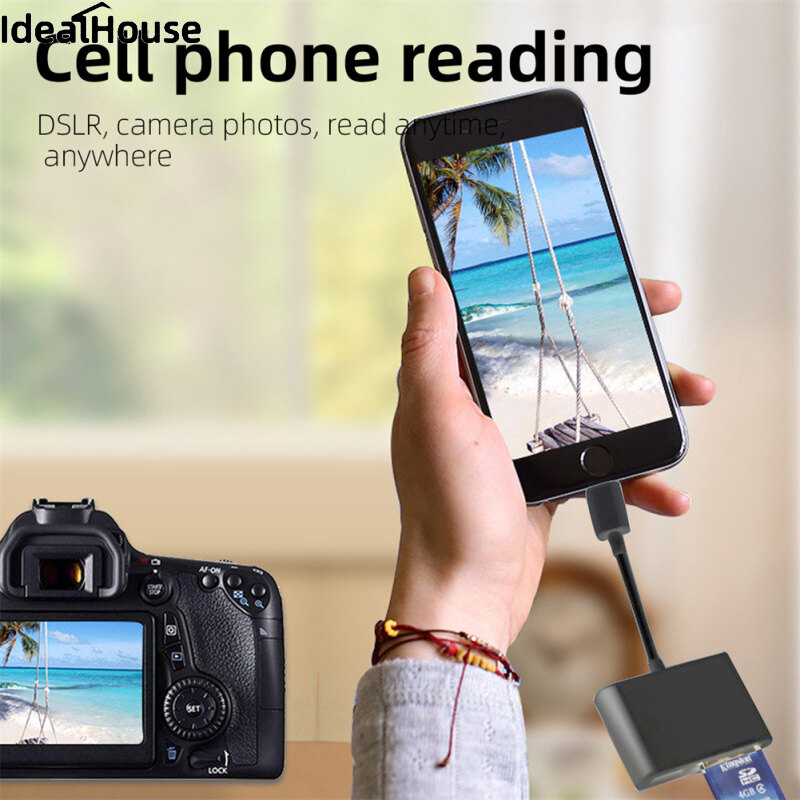 IDealHouse【Fast Delivery】Usb Type C Card Reader Otg Adapter Micro Usb Sd/tf Card Reader For Android Phone Computer Multi-function Data Transfer Cable