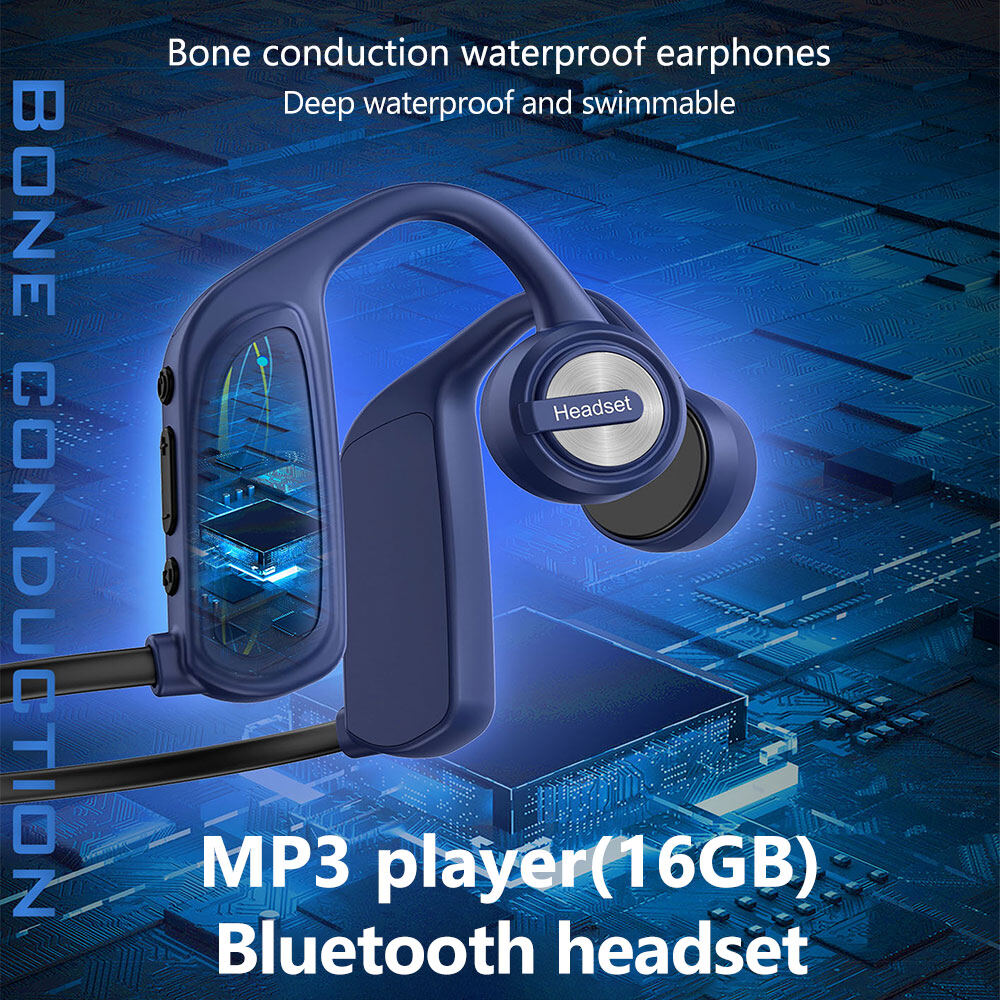 swimming bone conduction headphones bluetooth