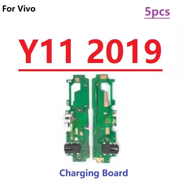 New USB Charger connector Board For Vivo Y11 2019 Charging dock Port Plug Flex Cable with Microphone MIC Replacement Parts