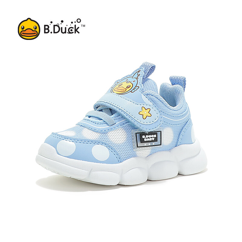 B.Duck Sneakers Flexible and Soft Girls' Sneakers Children's Anti-Collision and Lightweight Sneakers Mesh Beach Shoes For Boys And Girls