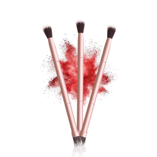Multi-use Double Ended Eyes Makeup Eyeshadow Eyebrow Highlighter Brush Professional Makeup Tool