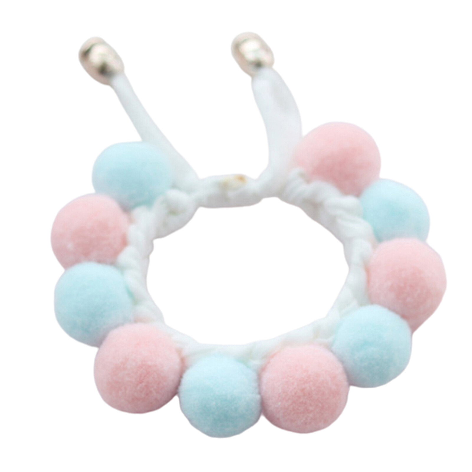 Aixuexi Handmade Plush Balls Stitching Collar Dog Cat Neck Strap Scarf Bib Pet Supplies