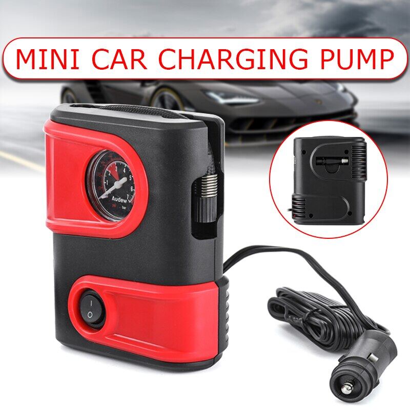 2022 New Mini Small Car Air Compressor Inflatable Pump DC 12V 100PSI Portable Auto Tire Pump Inflator For Car Bicycles Motorcycles