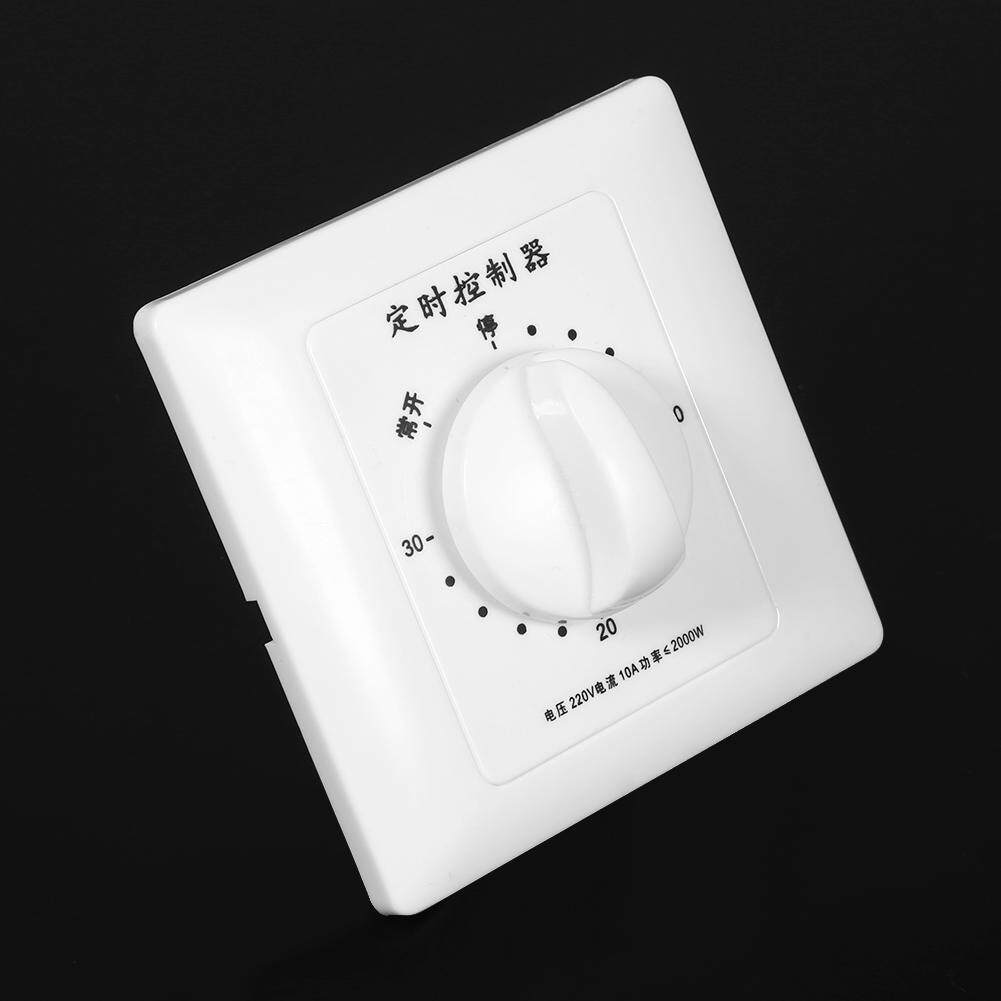 AC 220V 30/60/120 Min High Power Pump Timer Mechanical Time Switch Countdown Control 86 Panel