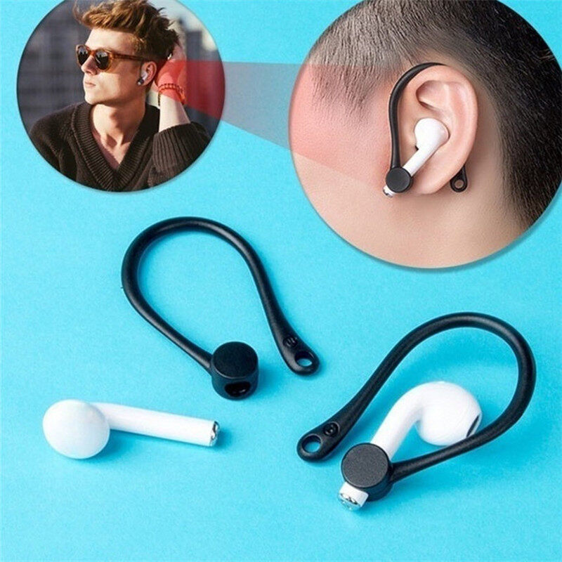 [SmartHere] Móc Tai Nghe Bluetooth Không Dây Chống Rơi Móc Tai Nghe Móc Giữ Tai Cho AirPods 1 2 Móc Silicon Để Chạy Bộ Đạp Xe