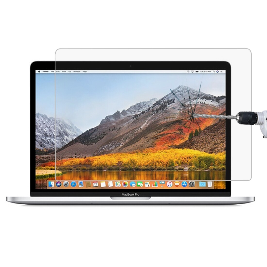 9H Surface Hardness HD Explosion-proof Tempered Glass Film for Macbook Pro 13.3 inch with Touch Bar