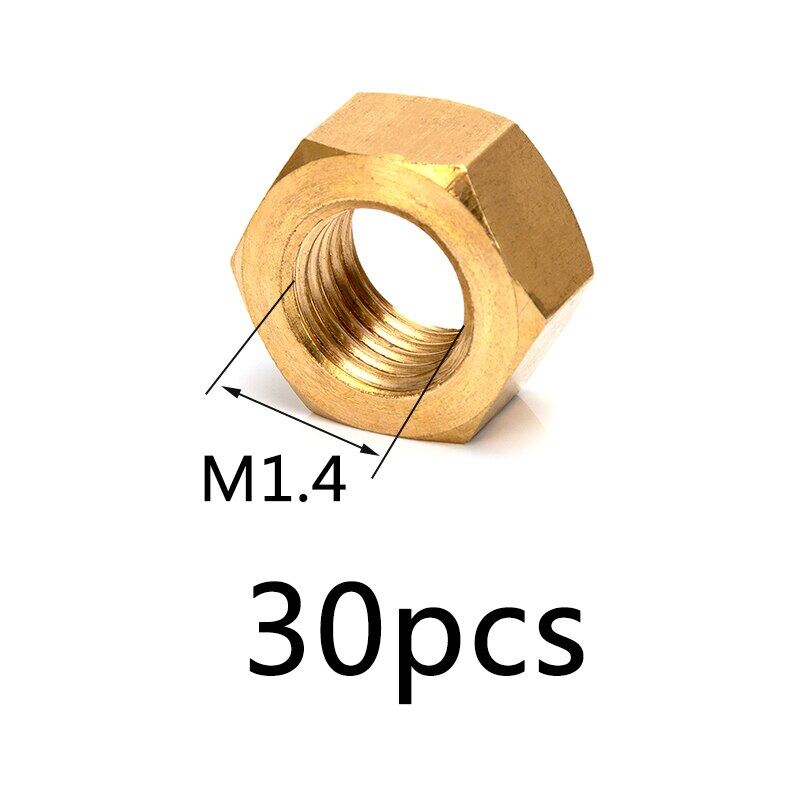 M1.4 m1.6 m2 m2.5 m3 m4 m5 m6 m8 m10 m12 m14 m16 solid brass copper hex hexagon nuts screw bolt diy tool kit
