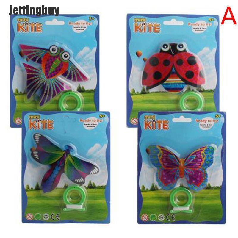 Jettingbuy Colorful Pocket Kite Outdoor Fun Sports Kite Flying Easy Flyer Kite Toy For Kids