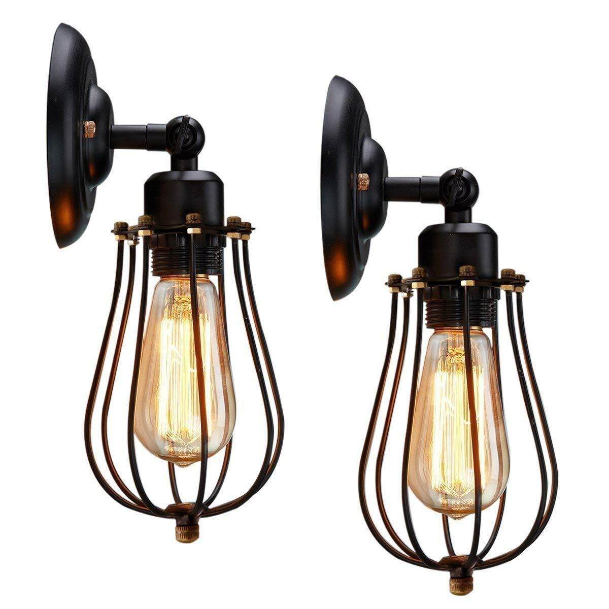 Phong Cách Vintage Công Nghiệp Đèn Hành Lang Phòng Ngủ Sconce Trong Nhà Nhà Đèn Tường Mới