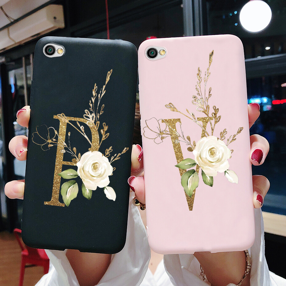 Dành cho xiaomi redmi note 5a, ốp lưng ốp điện thoại màu đen mờ chữ dễ thương, ốp lưng silicon mềm