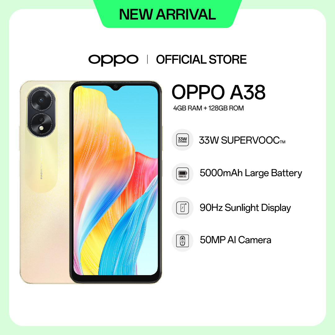 Oppo A38 Launched with 33W SUPERVOOC Charging