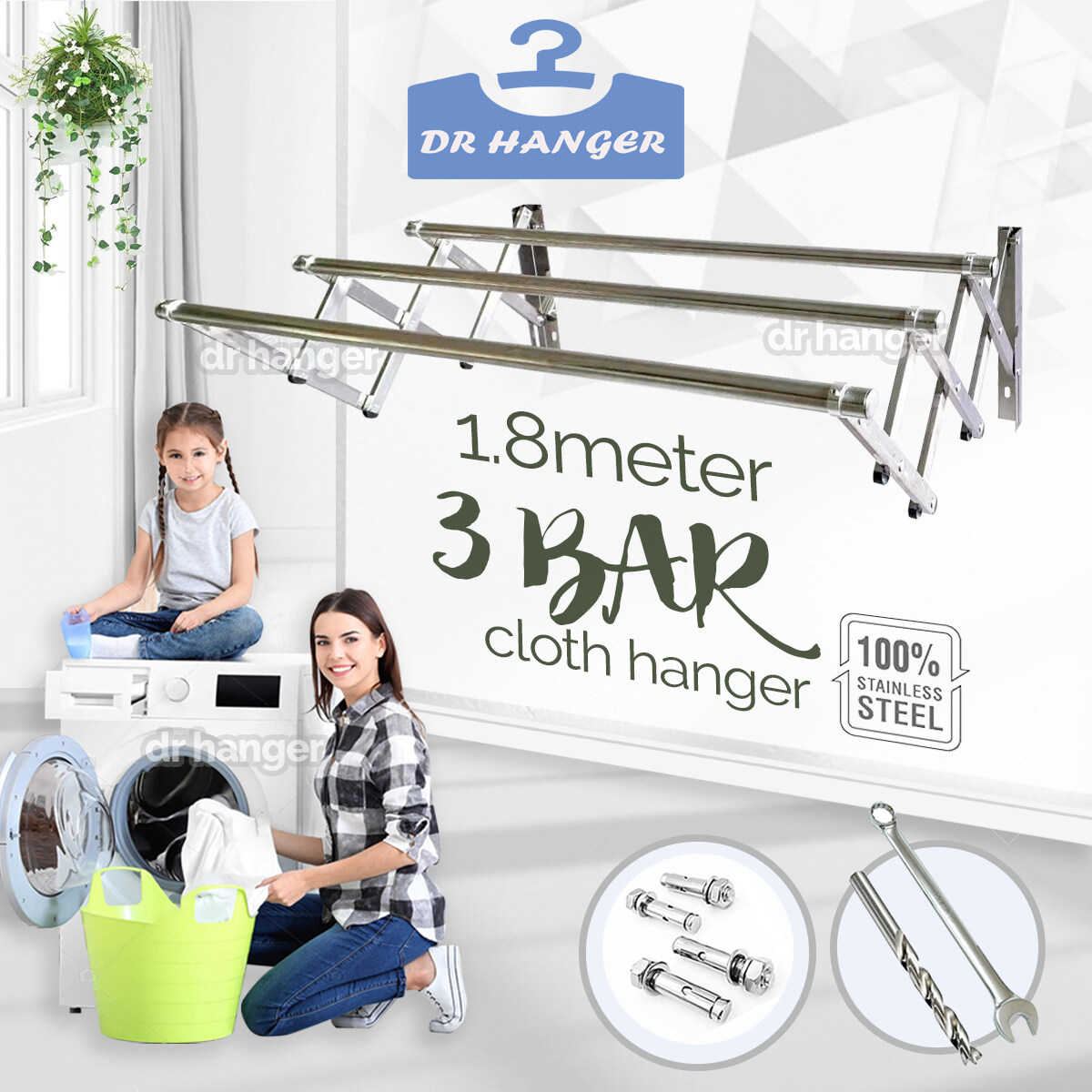 Beli Wall Laundry Drying Rack Pada Harga Terendah Lazada Com My