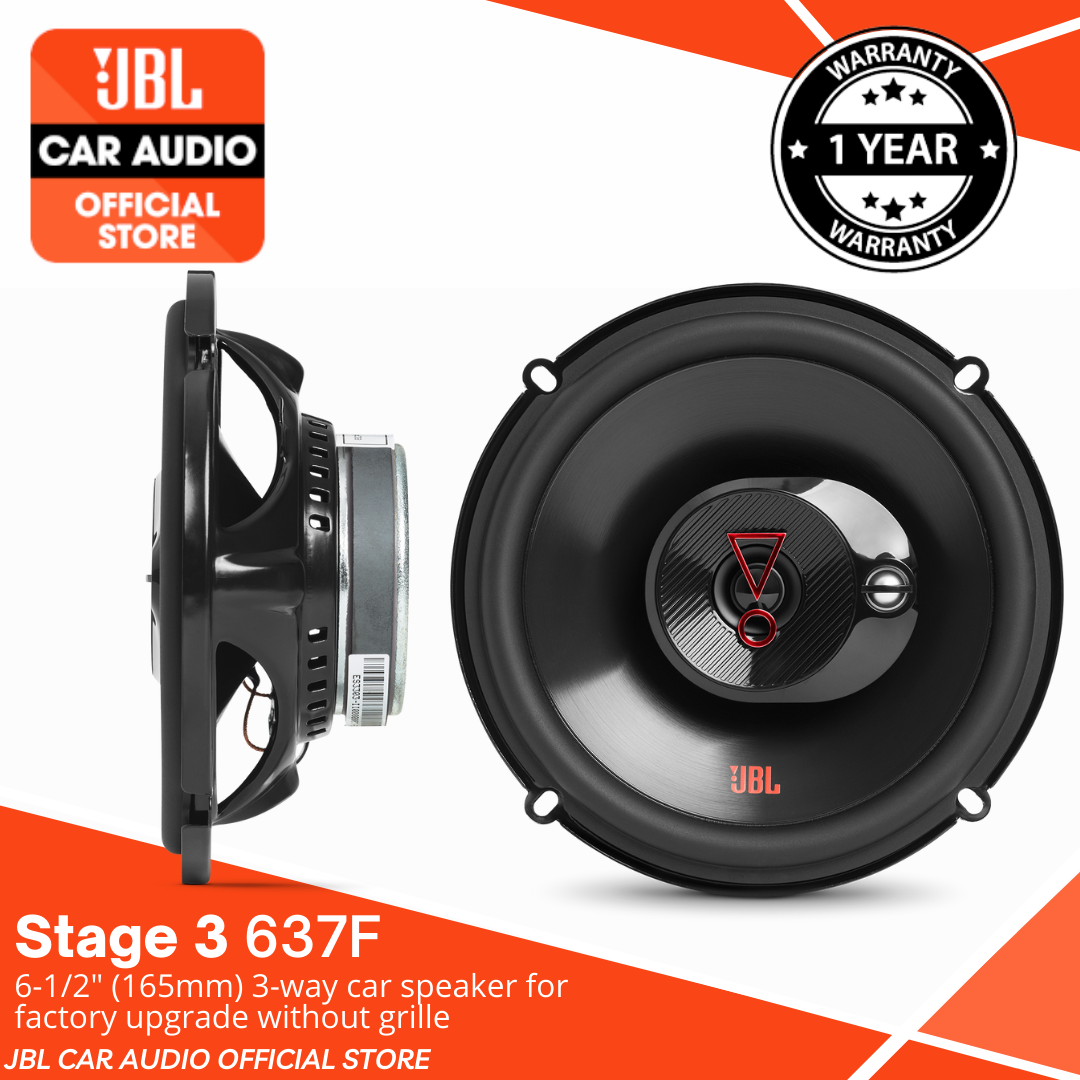 JBL Stage3 637F | 6.5" Inch 3-Way Speaker (Without Grille) | Lazada