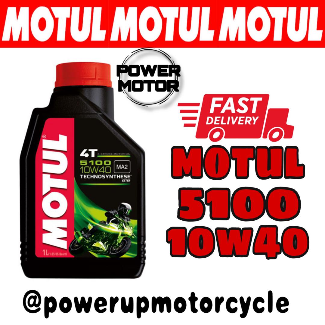 Original Motul 4t 5100 10w40 Motorcycle Engine Oil Minyak Hitam Fast Shipping Lazada