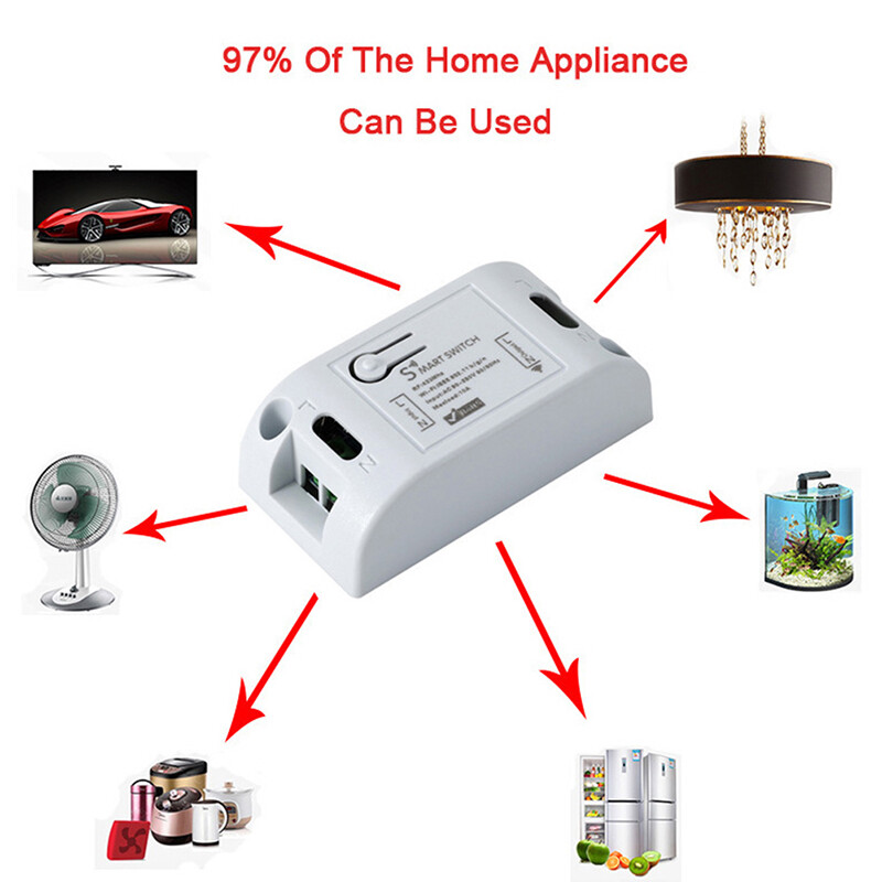 [Flash Sale] WiFi Smart Switch Timer DIY Wireless Switch Voice Control Smart Home Automation