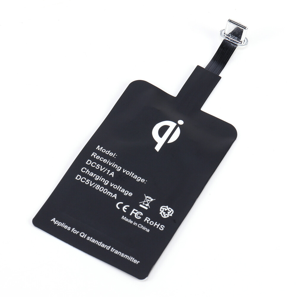 Type C USB-C Qi Wireless Charger Charging Receiver Adapter Pad For Android