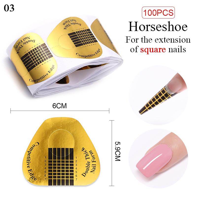 UR SUGAR Professional Nail Forms Nail Extension Forms French Acrylic Nail Sticker for Manicure Nail Art Tools