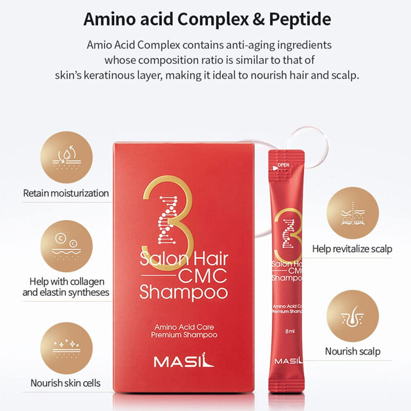 [Masil] 3 salon tóc CMC dầu gội dính Túi 8ml(1ea/5ea/10ea)